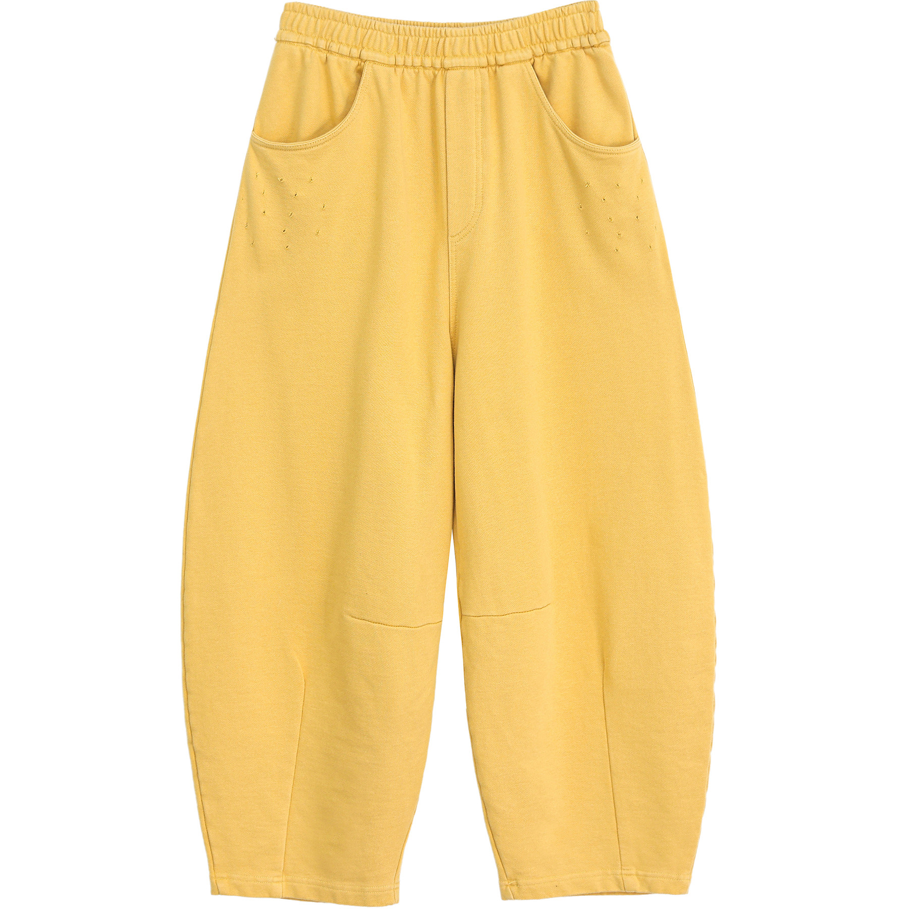 绿素棉 原创复古新赏纯棉哈伦裤 点破镂空百搭松紧腰休闲锥形长裤,淘宝优惠券,粉丝福利购,淘宝优惠卷