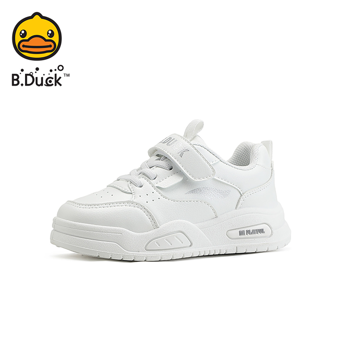 B.Duck小黄鸭童鞋男童运动鞋小白鞋2025秋季新款休闲软底儿童板鞋,淘宝优惠券,粉丝福利购,淘宝优惠卷