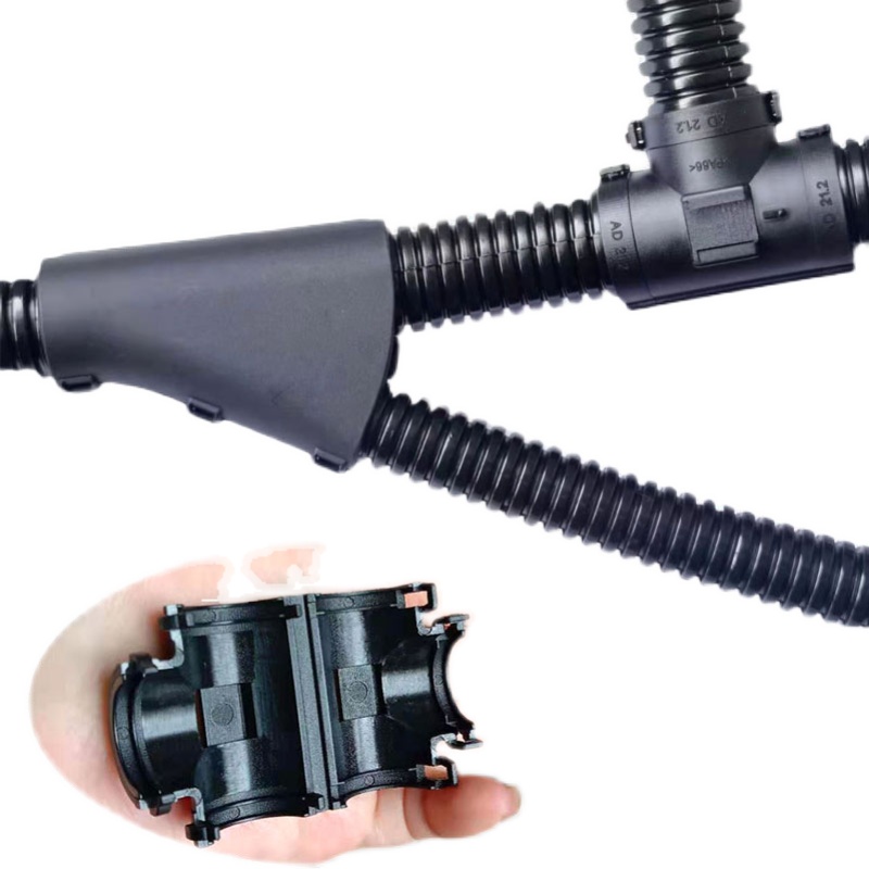 PA66尼龙塑料波纹穿线软管T型可开式等变径Y电缆线分流器三通接头,淘宝优惠券,粉丝福利购,淘宝优惠卷