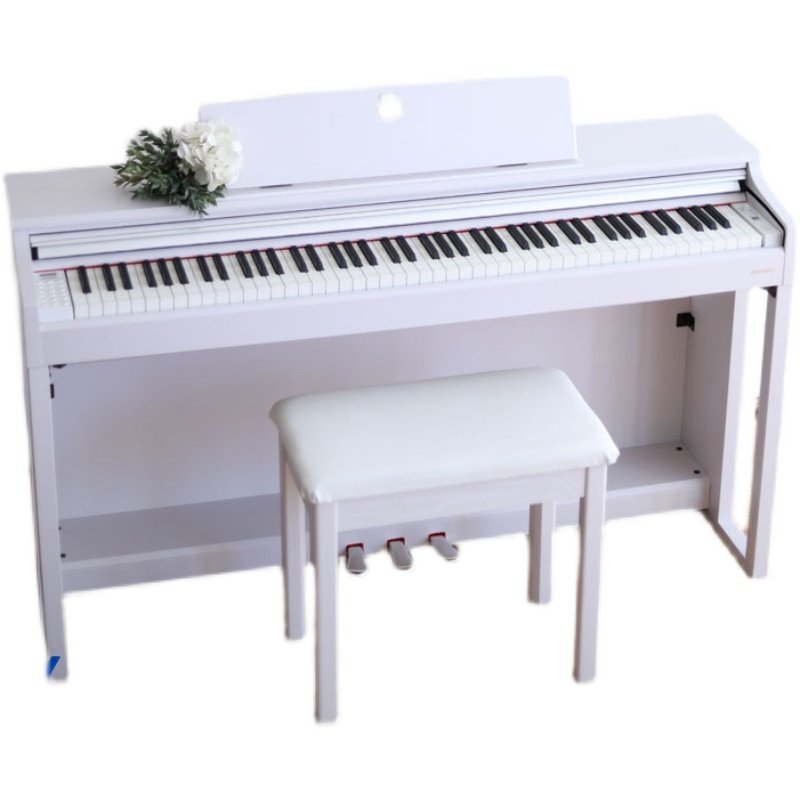 CRAWZER克拉乌泽电钢琴CX-M30S智能电钢琴88键重锤数码钢琴白色款 - 图0