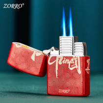 ZORRO Suro New Inflatable Lighter National Tide Color Paint China Red Personality Creative Windproof Boyfriend Gift