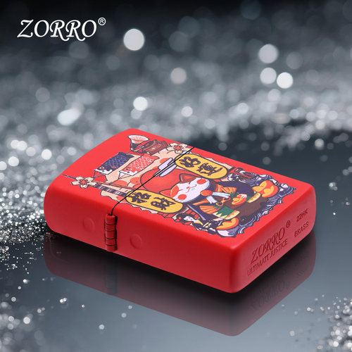 ZORRO佐罗官方旗舰店正品煤油打火机好运猫个性防风送男朋友礼物 - 图2