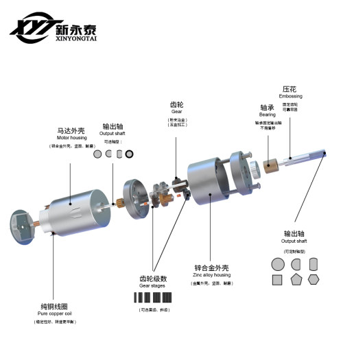 JGA25-370有刷直流电机6V12V24大扭矩马达高低速可调齿轮减速电机 - 图2