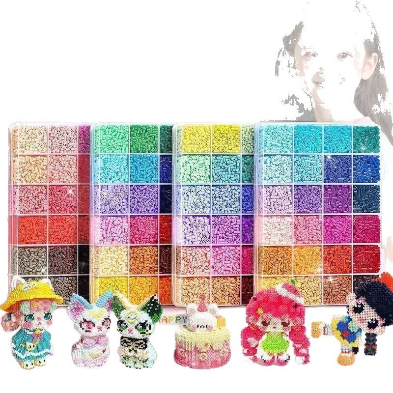 拼豆手工diy套装3d立体拼豆女男孩儿童益智文创文化用品拼图玩具,淘宝优惠券,粉丝福利购,淘宝优惠卷