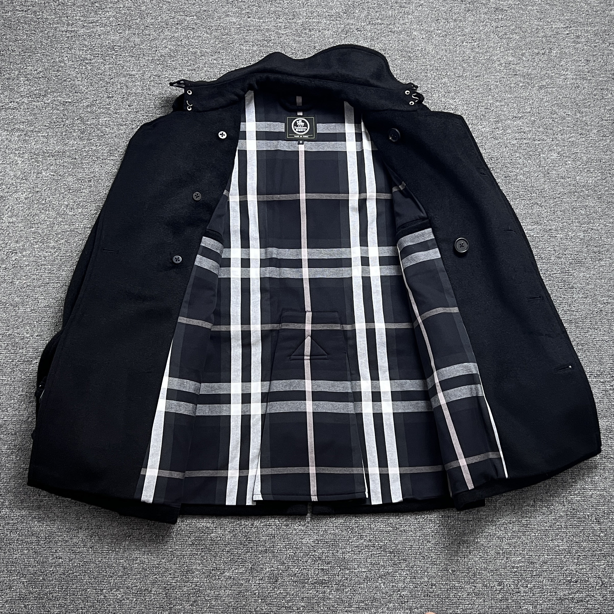 战壕风衣经典里衬或衬衣面料嘎巴甸大格子纯棉布料黄格黑格卡其格,淘宝优惠券,粉丝福利购,淘宝优惠卷