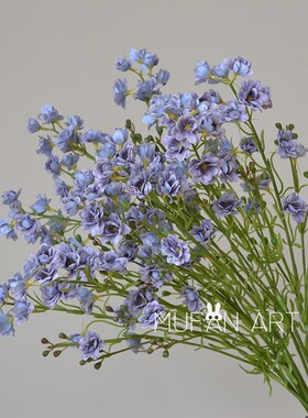3叉手感紫罗兰插花干花盆栽