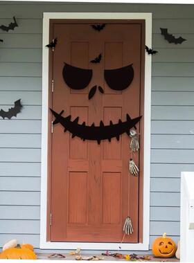 Halloween Decoration,Skull,Pumpkin,Halloween Horror Door