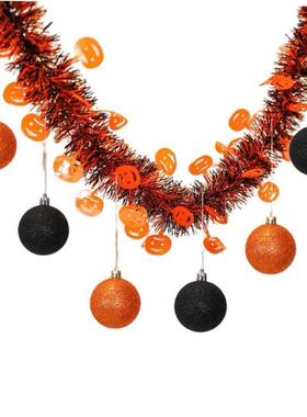Halloween Tinsel Garlands Tinsel Twists, Metallic Black and