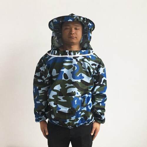 加厚迷彩防蜂服蜜蜂防护服防马蜂养蜂衣蜂帽蜂具养蜂工具包邮 - 图0