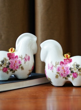 欧式马上有钱装饰摆件家居客厅玄关摆件创意礼品玄关摆件