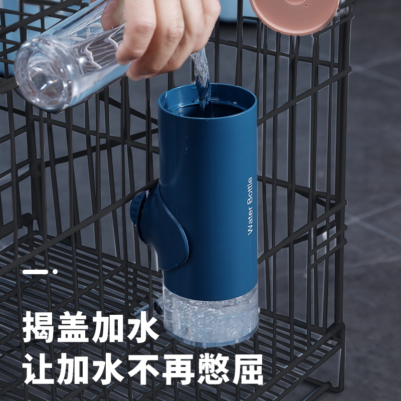 狗狗喝水器猫咪挂式不湿嘴饮水器猫喂水器悬挂自动饮水机宠物水壶 - 图1