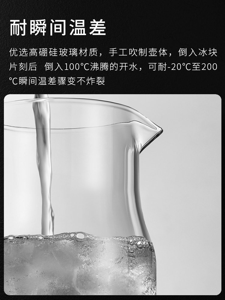 茶壶飘逸壶飘逸杯玻璃茶壶飘逸壶泡茶壶玻璃内胆茶杯沏茶壶可加热-图1