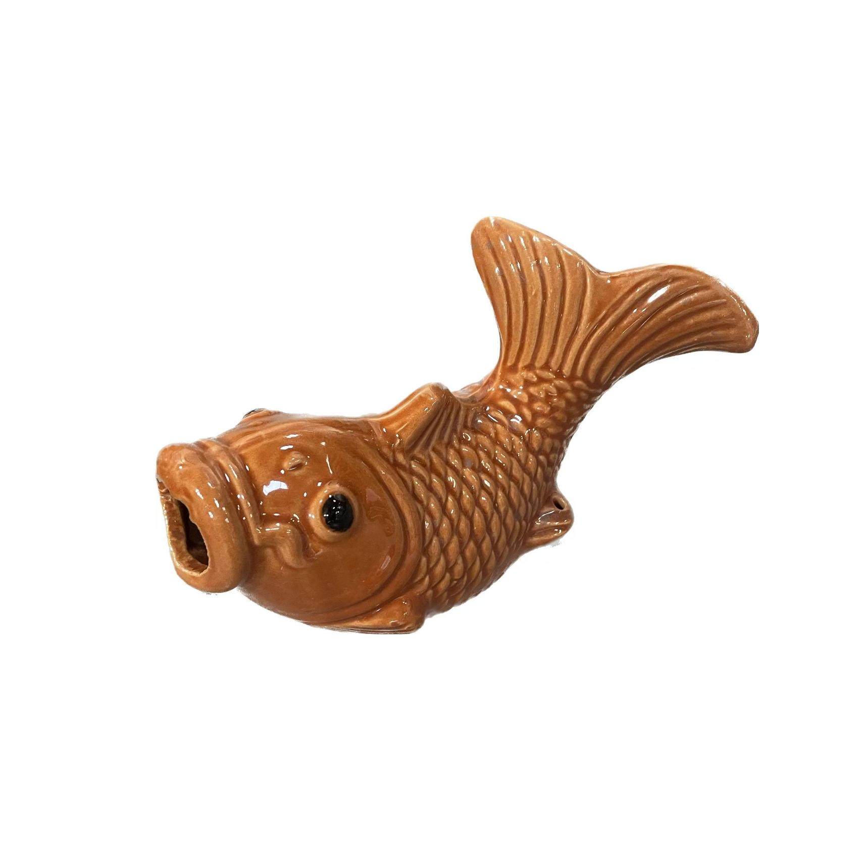 陶瓷金鱼出水口鱼嘴排水口鲤鱼阳台装饰鱼吐水鱼屋顶排水喷水佛山,淘宝优惠券,粉丝福利购,淘宝优惠卷