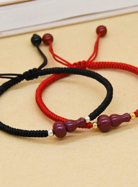 本命年原矿朱砂葫芦手