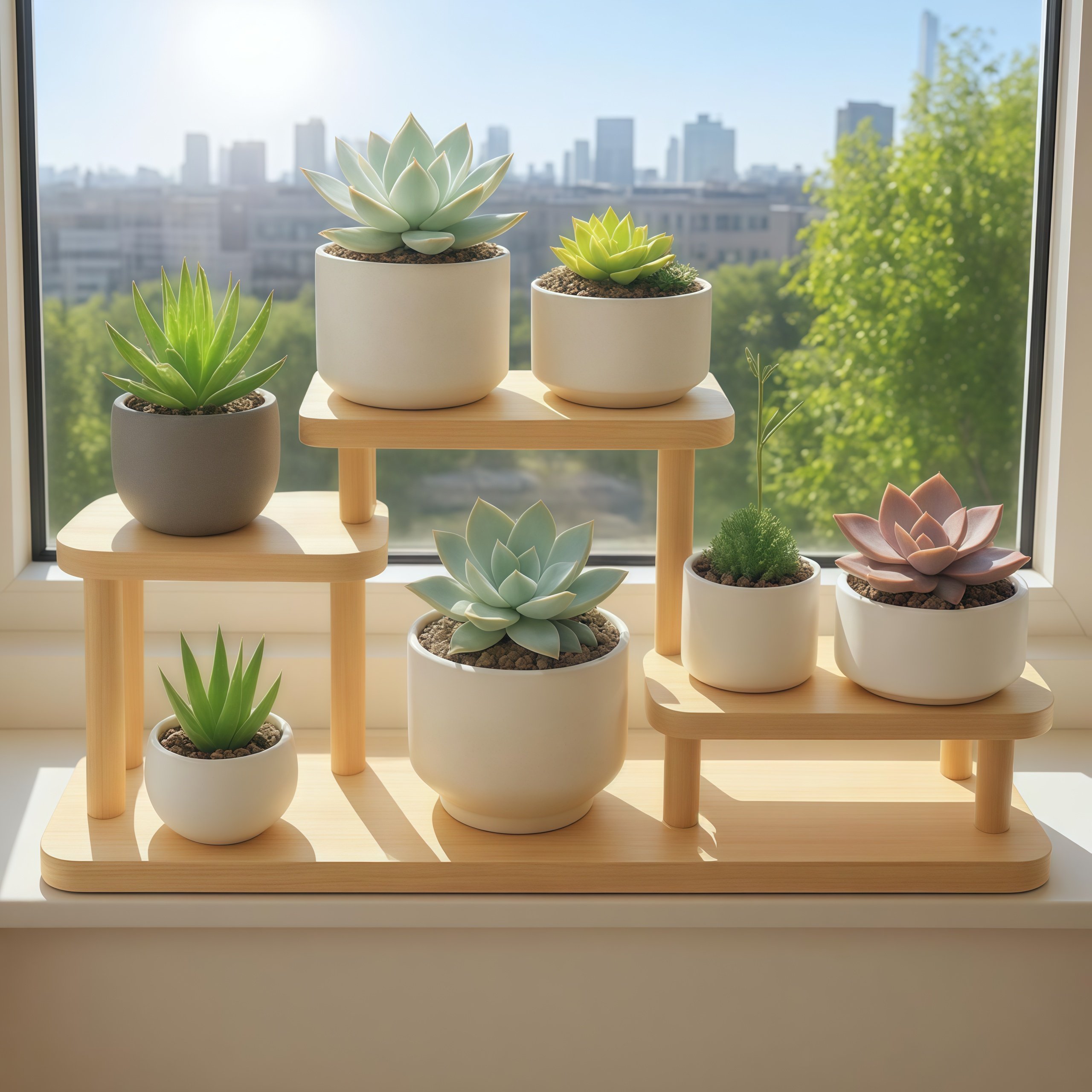 实木多肉花架桌面置物架办公多层收纳美工区化妆品摆件整理展示架,淘宝优惠券,粉丝福利购,淘宝优惠卷