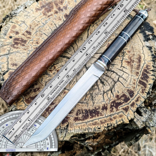 蒙族手把肉小刀锻造刀蒙古吃肉刀牛排刀藏族手扒肉刀水果刀送刀套 - 图2