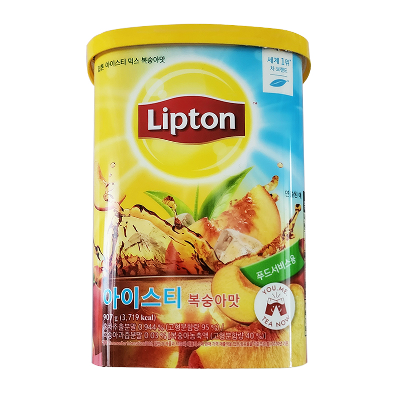 韩国进口立顿lipton水蜜桃柠檬冰红茶速溶液体浓缩冷泡冲饮