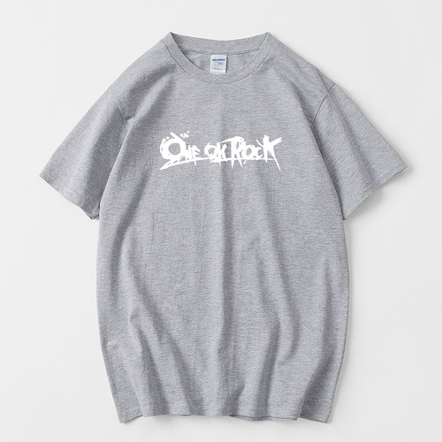 one ok rock oor摇滚T恤短袖简约圆领大码宽松夏季男女情侣装棉上 - 图2