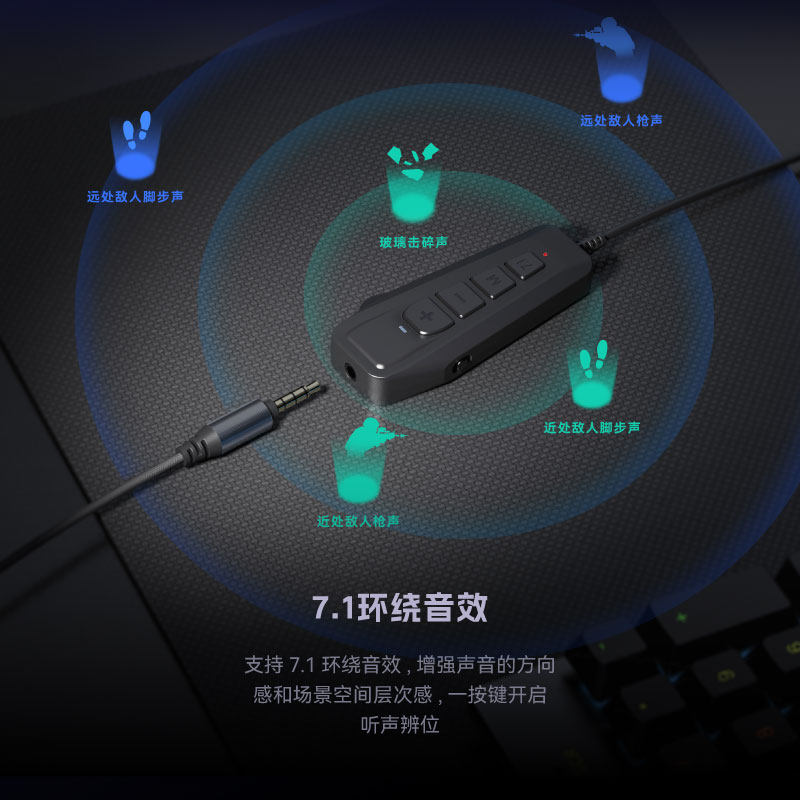 SIMGO兴戈GEW1外置电竞游戏直播声卡HiFi环绕音效 USB转3.5mm,淘宝优惠券,粉丝福利购,淘宝优惠卷