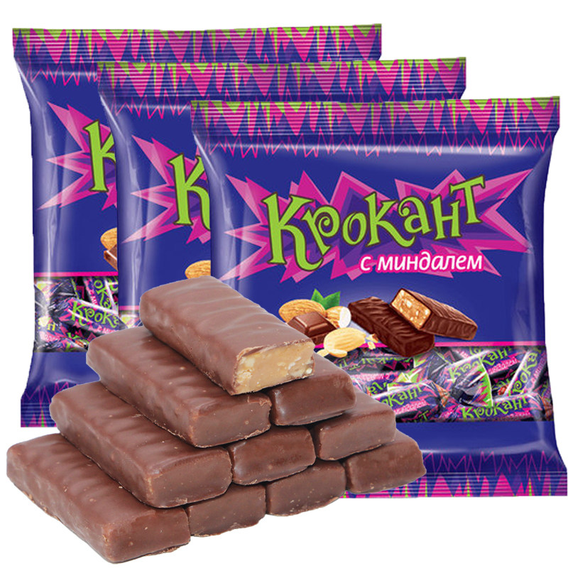 kdv俄罗斯紫皮糖kpokaht500g 鸿望食品糖果