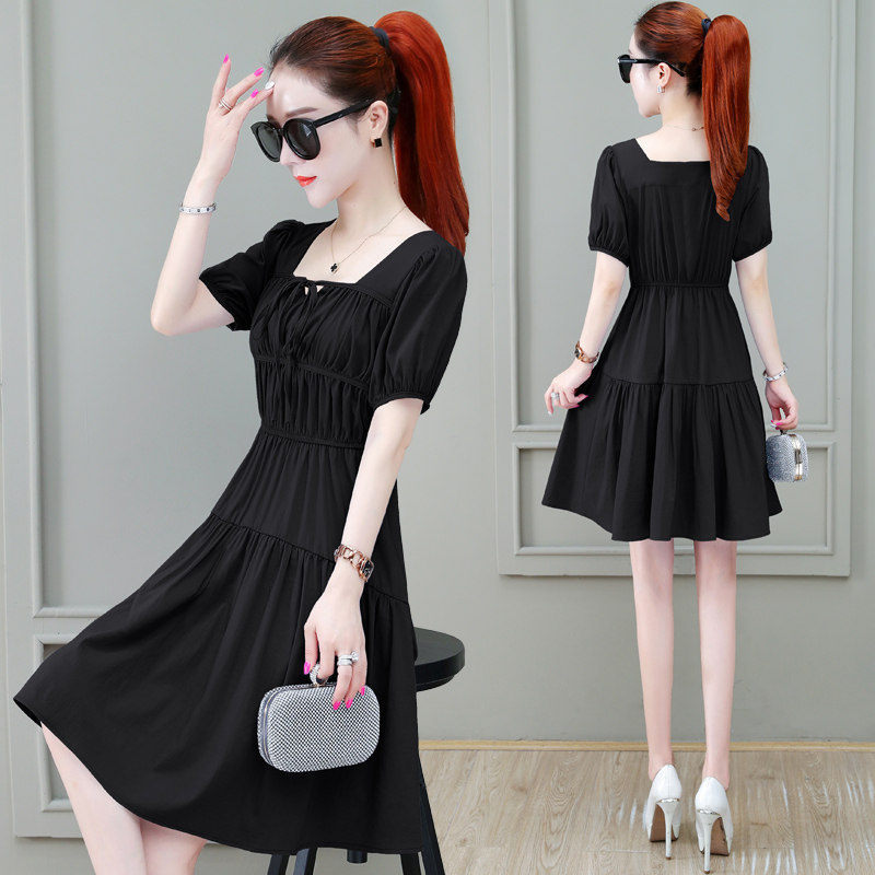 爱依服旗舰店遮肚子显瘦连衣裙新款 尚吻蔓连衣裙