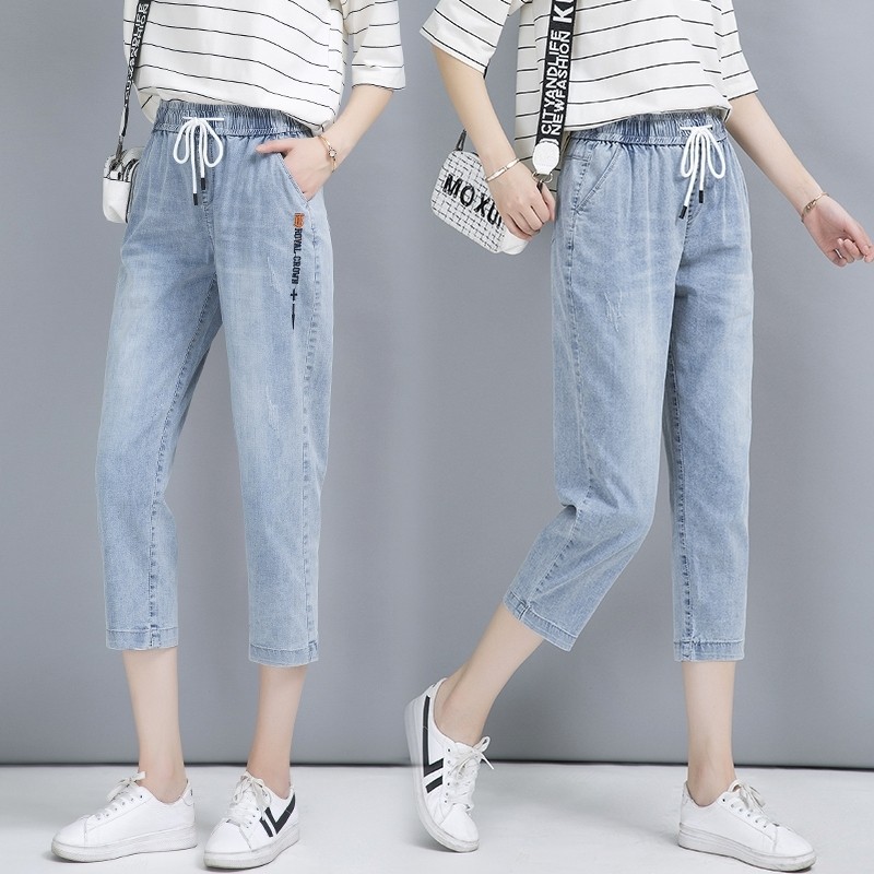 以纯官方网店铺a21旗舰店女七分裤 尚吻蔓牛仔裤