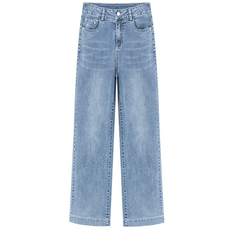 高腰阔腿裤2020宽松显瘦以纯牛仔裤 尚吻蔓牛仔裤