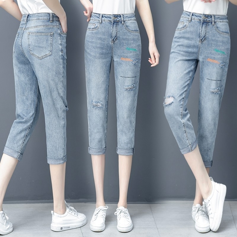 官方旗舰店官网0新款高腰潮萝卜裤 尚吻蔓牛仔裤