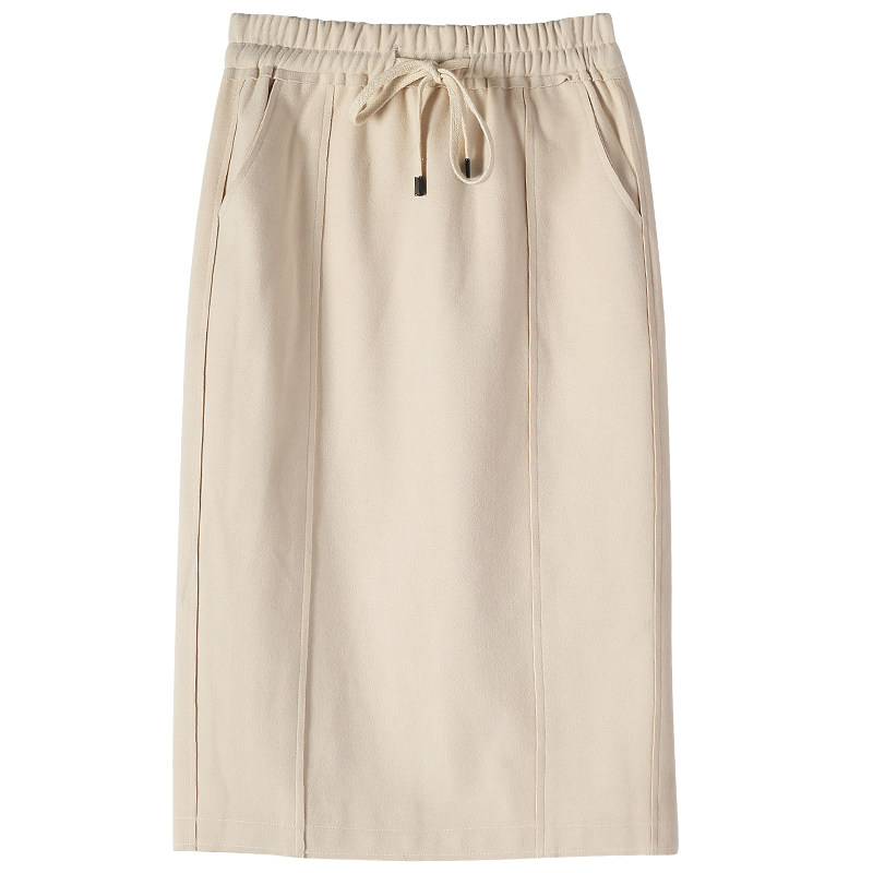 官方旗舰店毛呢秋冬季黑色半身裙 尚吻蔓半身裙