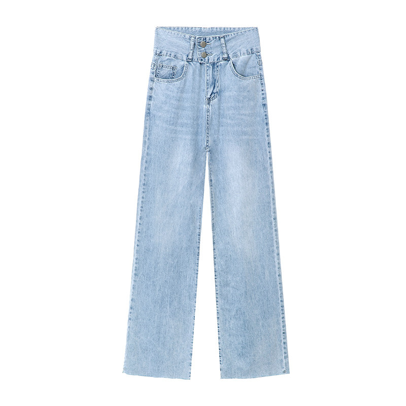 以纯轻薄牛仔女2020年夏装阔腿裤 尚吻蔓牛仔裤