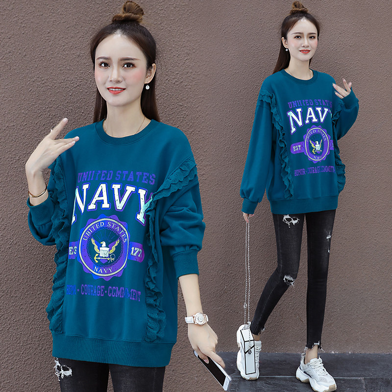 以纯官方旗舰店春秋季2020新款卫衣 尚吻蔓卫衣/绒衫