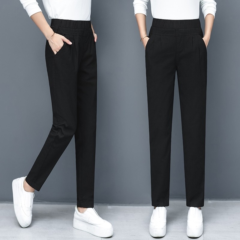 以纯官方旗舰店官网店铺高腰哈伦裤 尚吻蔓休闲裤