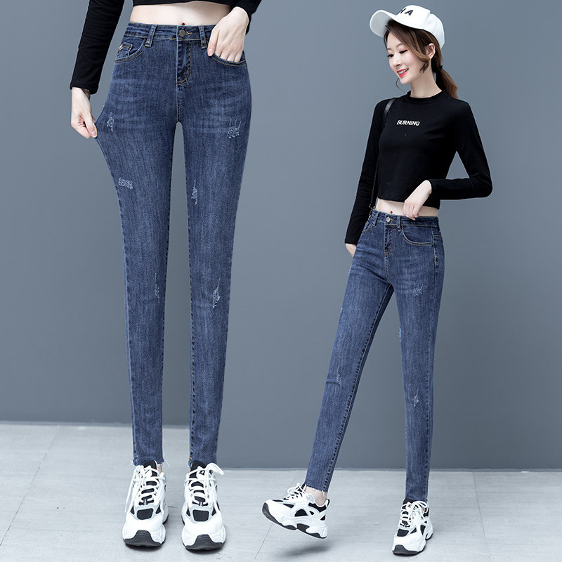 小脚牛仔春秋新款2020以纯铅笔裤 尚吻蔓牛仔裤