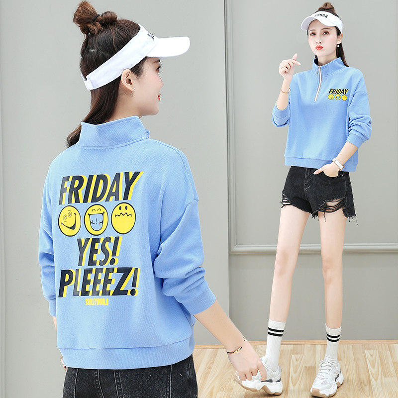 卫衣短款休闲运动宽松潮以纯小外套 尚吻蔓卫衣/绒衫