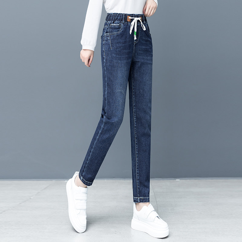 以纯官方旗舰店秋季高腰2020牛仔裤 尚吻蔓牛仔裤