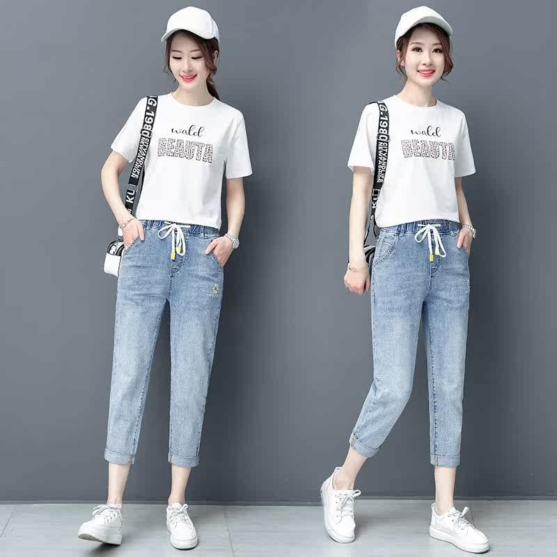 小雏菊春秋2020新款显瘦老爹牛仔裤 尚吻蔓牛仔裤