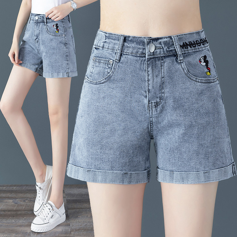 2020年夏新款高腰显瘦a字牛仔裤 尚吻蔓牛仔裤