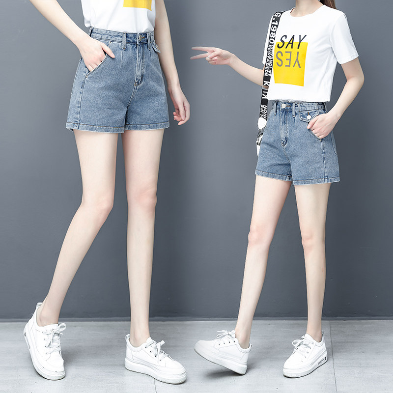 以纯官方旗舰店女短裤高腰牛仔裤 尚吻蔓牛仔裤
