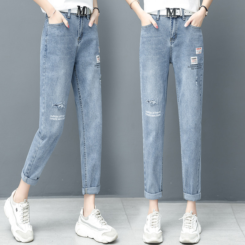 休以纯官方旗舰店闲2020早秋牛仔裤 尚吻蔓牛仔裤