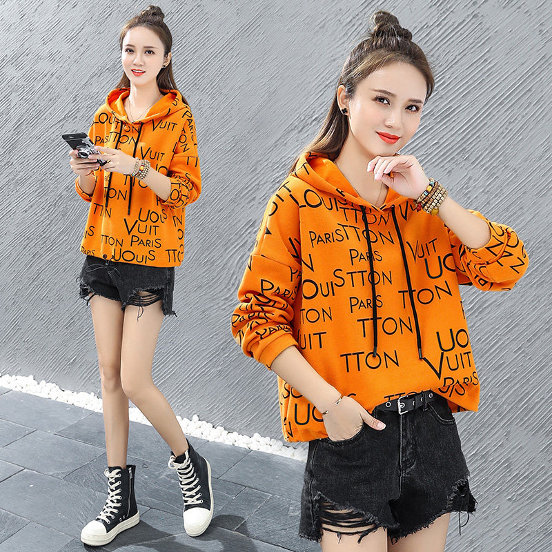 以纯官方旗舰店情侣短款tb女卫衣 尚吻蔓卫衣/绒衫