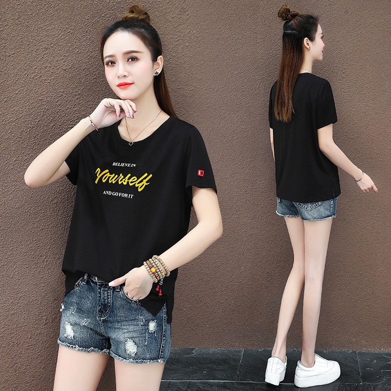 以纯官方旗舰店潮流短袖薄女t恤 尚吻蔓T恤