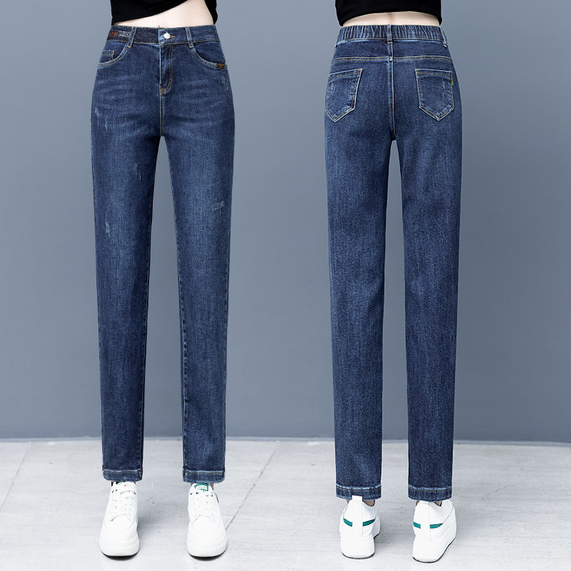 以纯官方旗舰店牛仔女2020哈伦裤 尚吻蔓牛仔裤