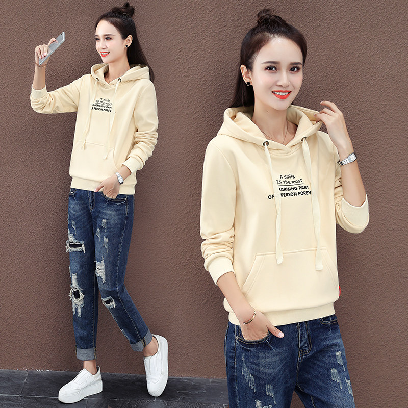 以纯官方旗舰店连帽宽松韩版卫衣 尚吻蔓卫衣/绒衫