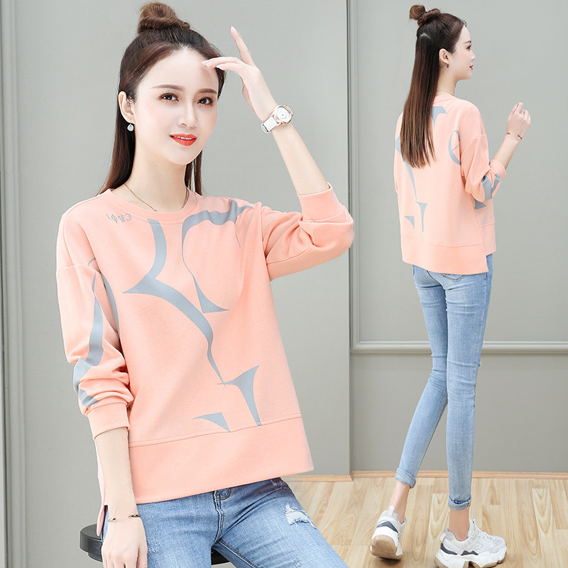 休闲女2020初秋新款高腰以纯卫衣 尚吻蔓卫衣/绒衫