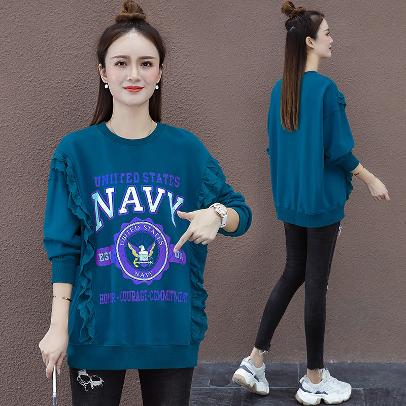 以纯官方旗舰店春秋季2020新款卫衣 尚吻蔓卫衣/绒衫