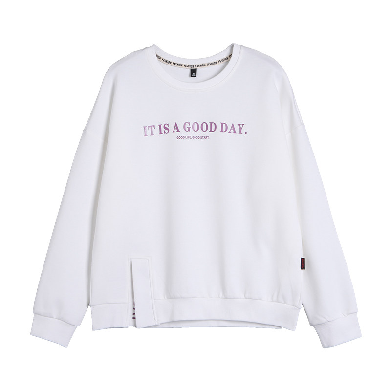 以纯官方旗舰店休闲套头薄款卫衣 尚吻蔓卫衣/绒衫