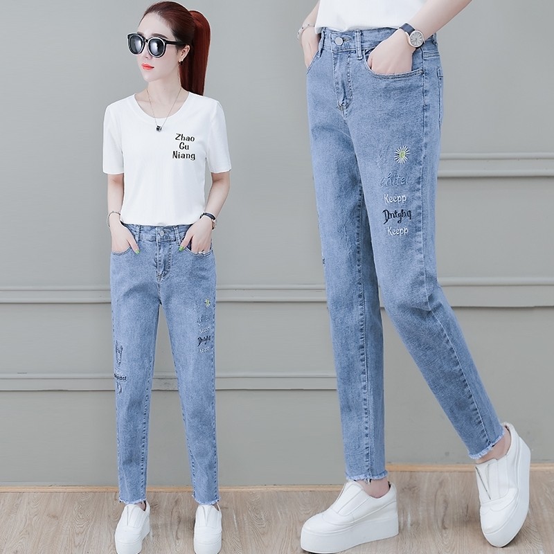 以纯官方旗舰店官网显瘦春夏牛仔裤 尚吻蔓牛仔裤