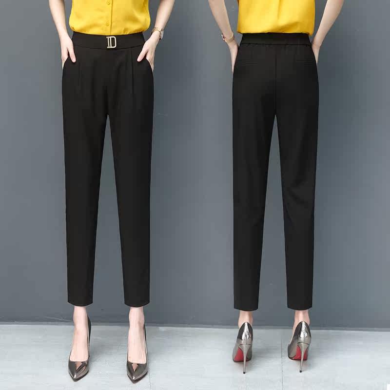 高腰女西装2020春季新款以纯休闲裤 尚吻蔓休闲裤