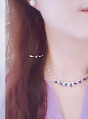 naryS925女遮疤项链随意调节长短