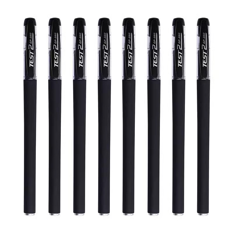 中性笔考试专用笔0.5/0.38mm办公碳素黑色水笔签字笔替芯圆珠笔正品红笔全针管子弹头中性笔初中生专用黑笔 - 图3